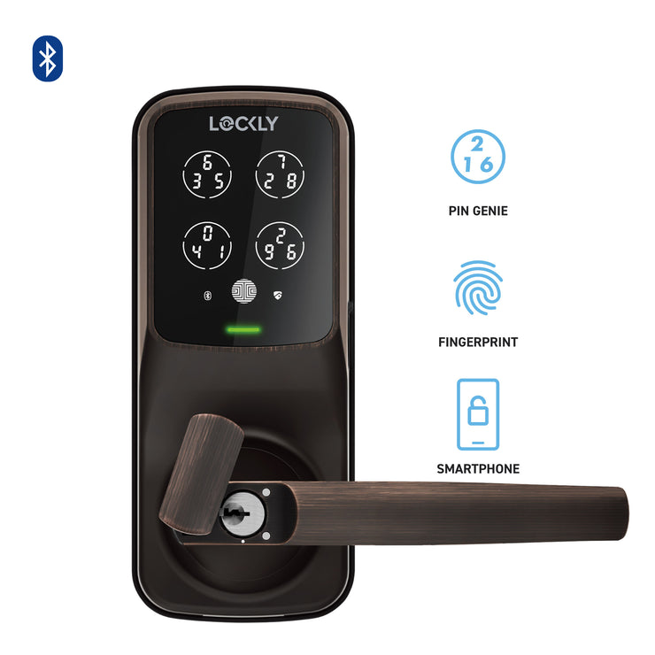Lockly Secure Plus 智能門鎖（PGD628F） | 斜舌鎖