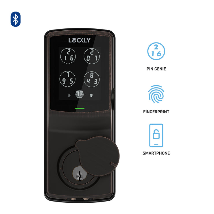 Lockly Secure Plus 智能門鎖（PGD728F）｜平頭鎖