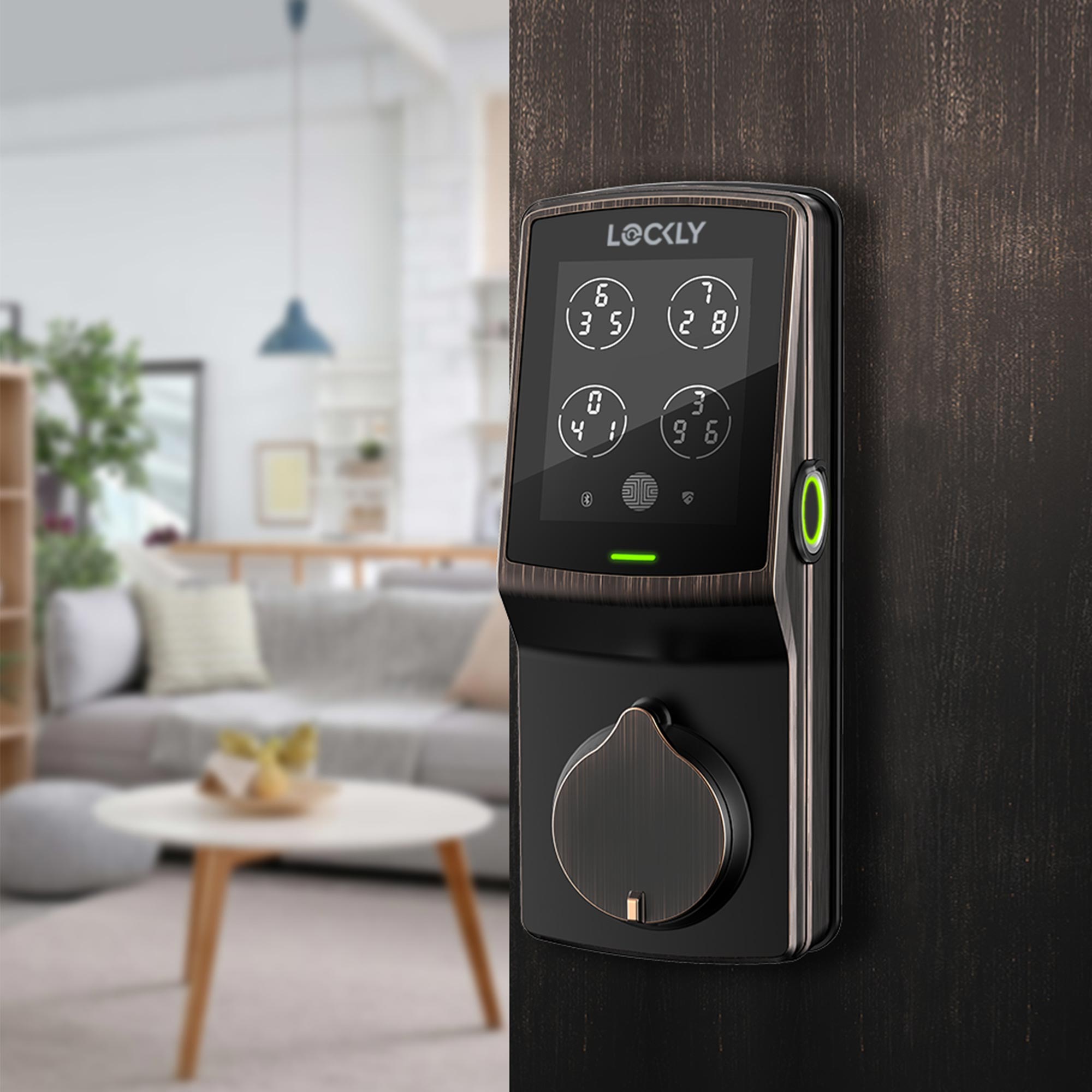 Lockly Secure Plus 智能門鎖(PGD728F)|平頭鎖