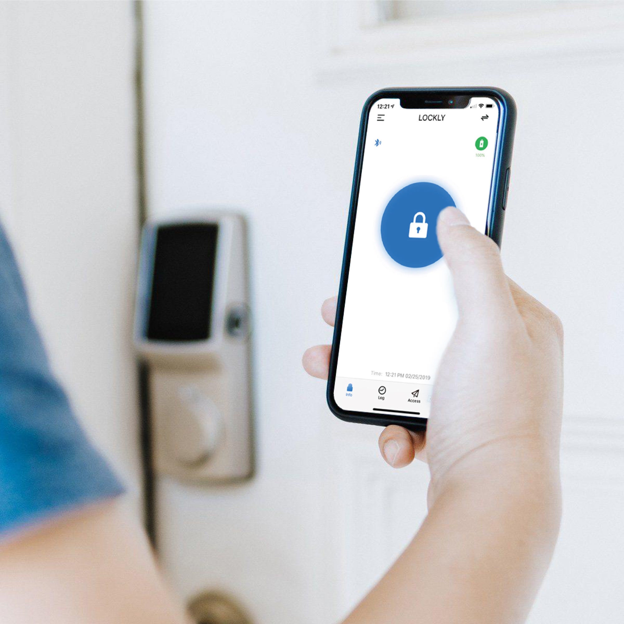 Lockly Secure Plus 智能門鎖(PGD728F)|平頭鎖