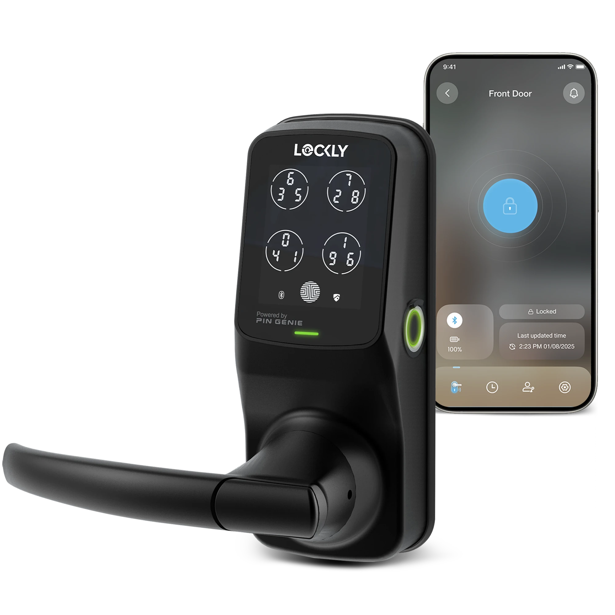 Lockly Secure Plus 智能門鎖(PGD628F) | 斜舌鎖
