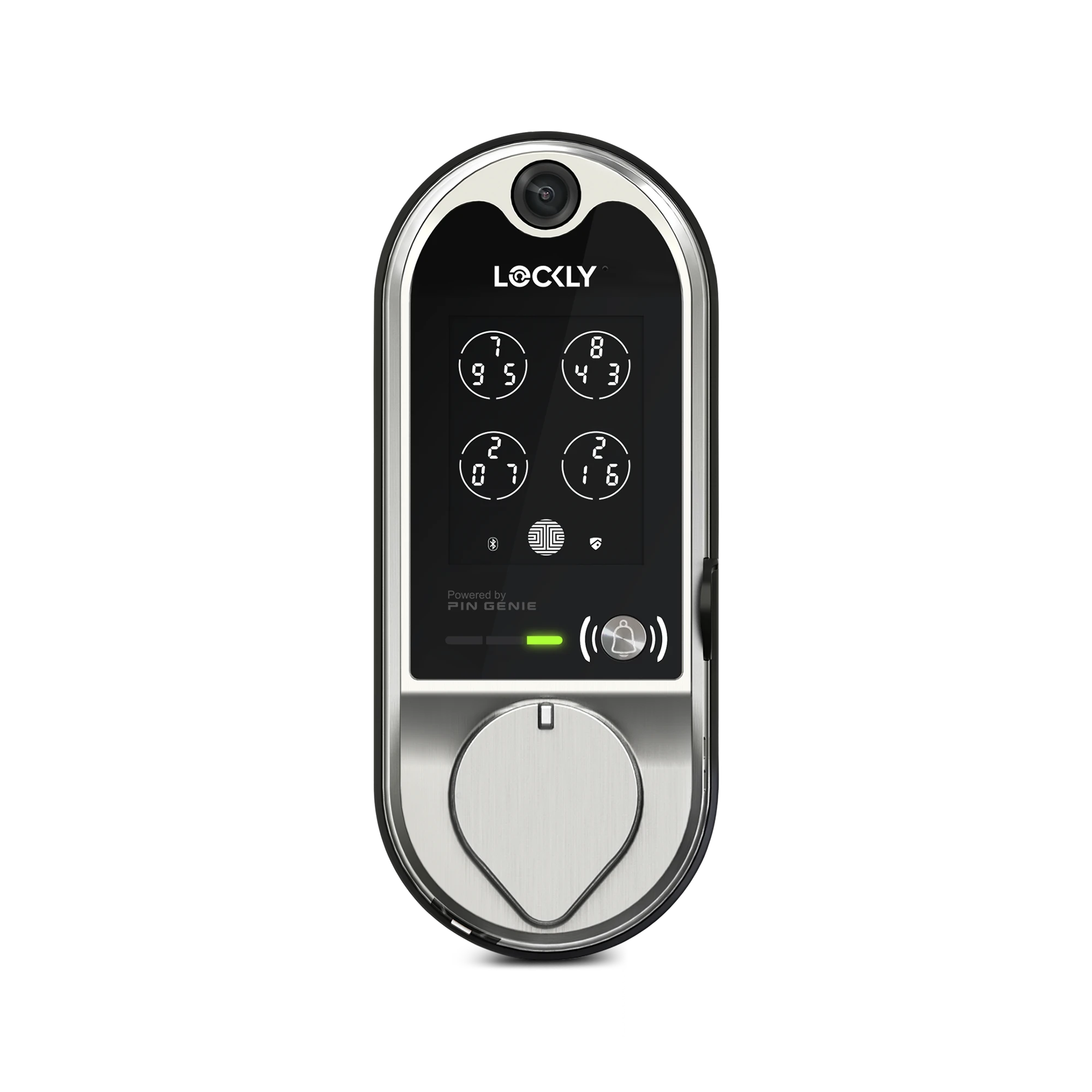 Lockly Vision™ 智能視像門鎖(PGD798)|平頭鎖