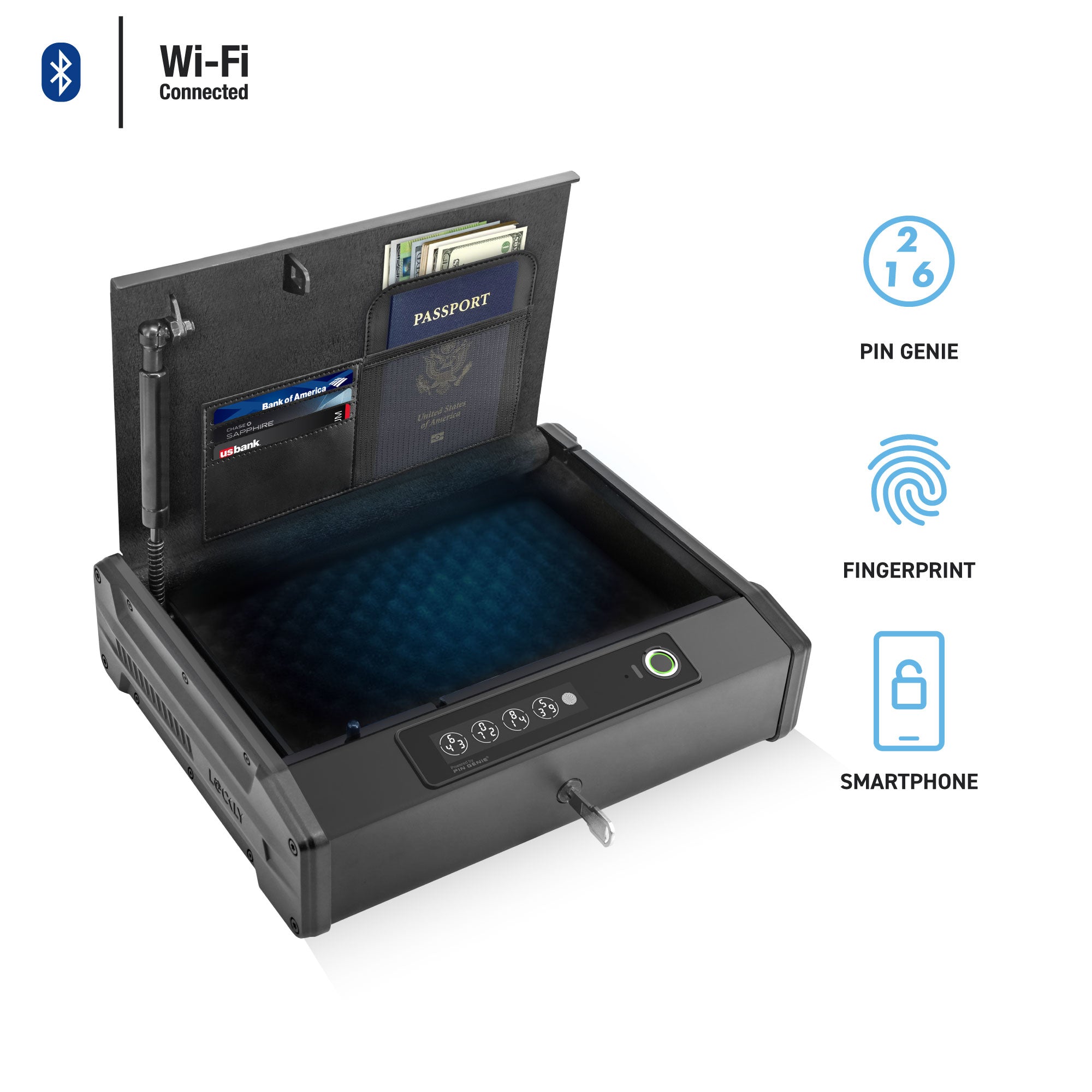 Lockly Smart Safe 智能保險箱 (PGV528W)