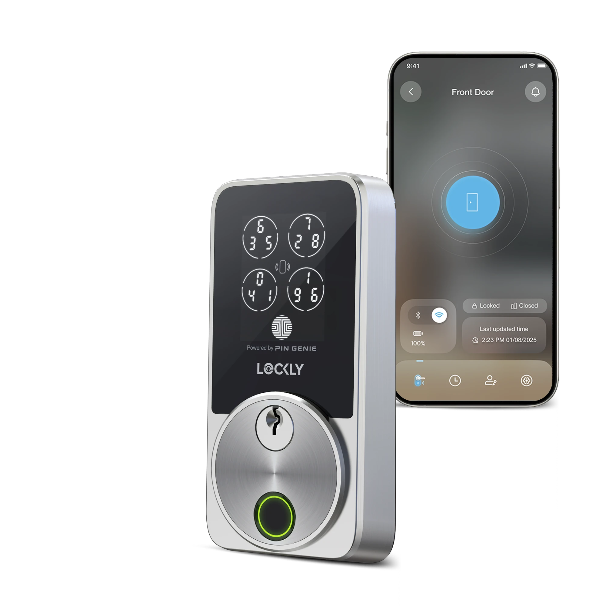 Secure Pro Zeno Series 智能門鎖（PGK728W）｜平頭鎖